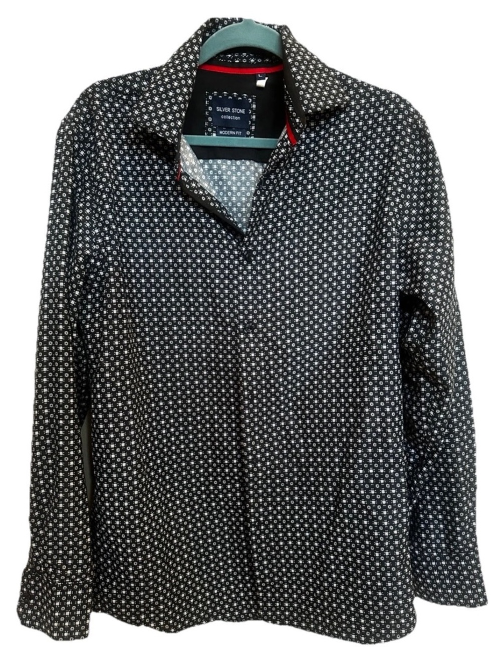 Silver Stone Collection Modern Fit Button Down L